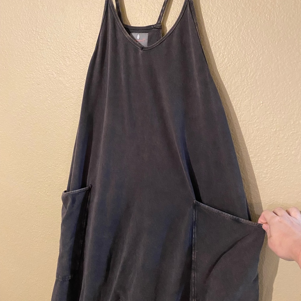 Free People Hot Shot Onesie. black. Medium